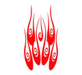 Flame hood decal high gloss vinyl HH02 car truck