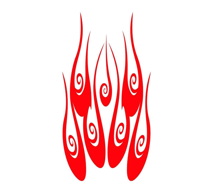 Flame hood decal high gloss vinyl HH02 car truck