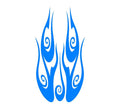 Flame hood decal high gloss vinyl HH08 car truck