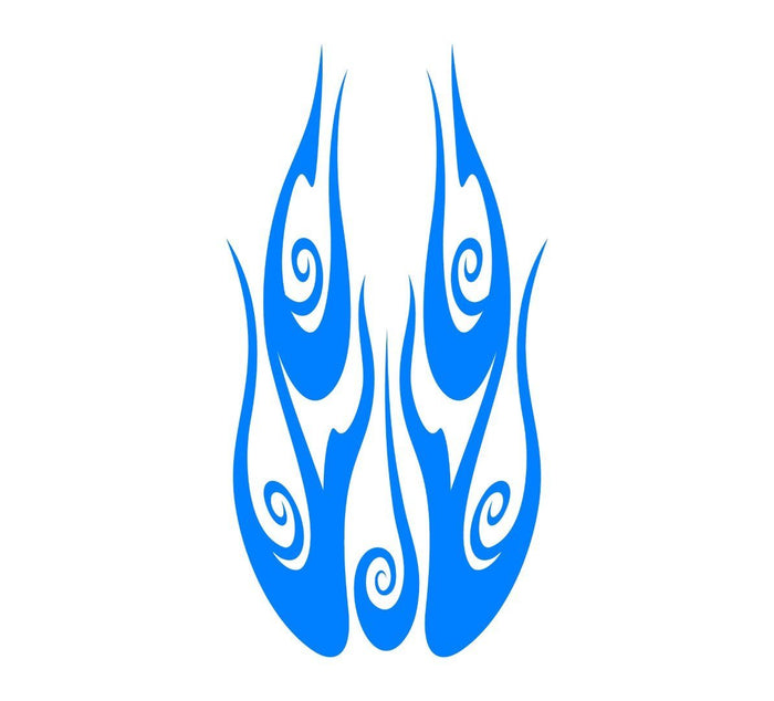 Flame hood decal high gloss vinyl HH08 car truck