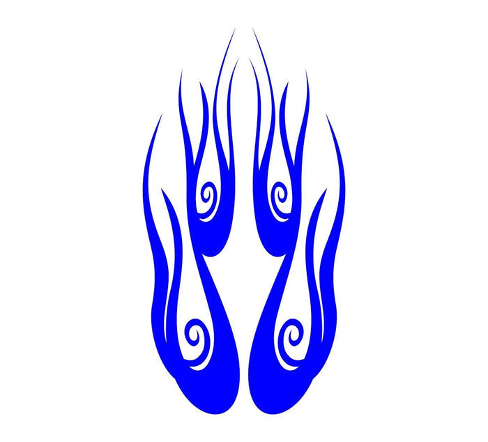 Flame hood decal high gloss vinyl HH11 car truck