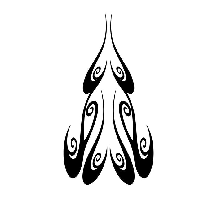 Flame hood decal high gloss vinyl HH12 car truck