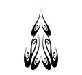 Flame hood decal high gloss vinyl HH12 car truck
