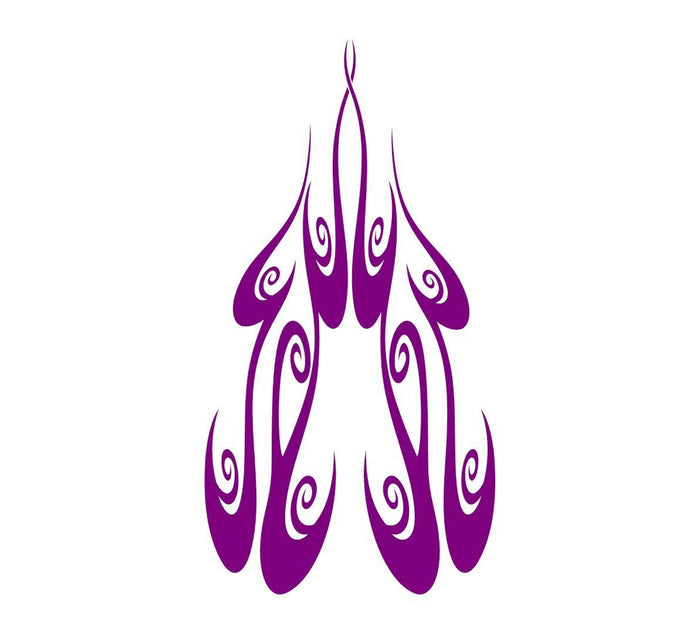 Flame hood decal high gloss vinyl HH13 car truck