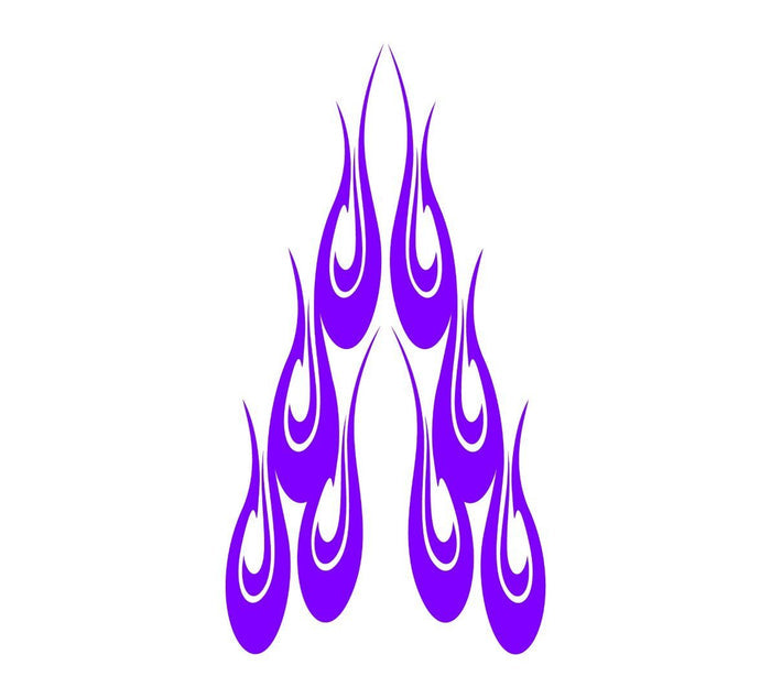 Flame hood decal high gloss vinyl HH14 car truck