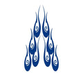Flame hood decal high gloss vinyl HH18 car truck