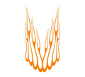 Flame hood decal high gloss vinyl HH23 car truck