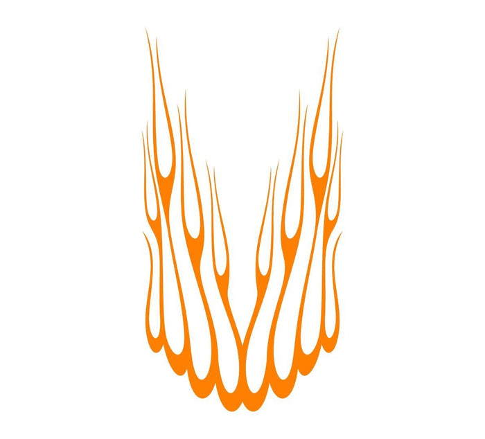 Flame hood decal high gloss vinyl HH23 car truck