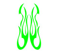 Flame hood decal high gloss vinyl HH27 car truck