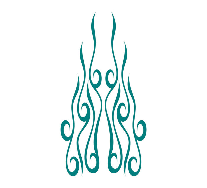 Flame hood decal high gloss vinyl HH29 car truck