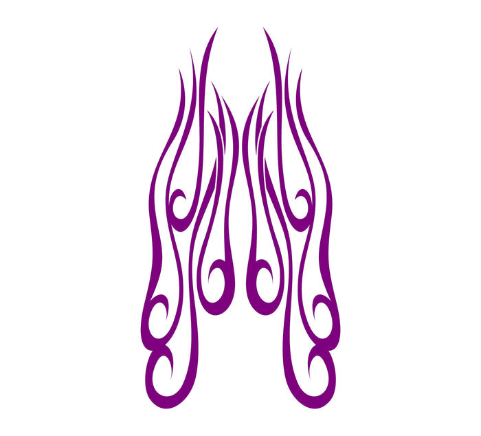 Flame hood decal high gloss vinyl HH32 car truck