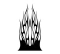 Flame hood decal high gloss vinyl HH44 car truck