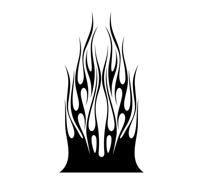 Flame hood decal high gloss vinyl HH44 car truck
