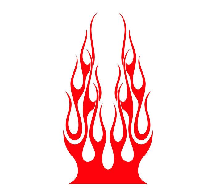 Flame hood decal high gloss vinyl HH51 car truck