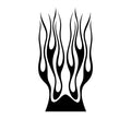 Flame hood decal high gloss vinyl HH52 car truck