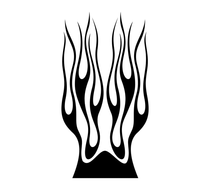 Flame hood decal high gloss vinyl HH52 car truck