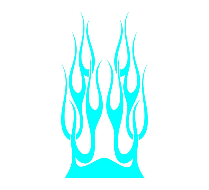Flame hood decal high gloss vinyl HH53 car truck