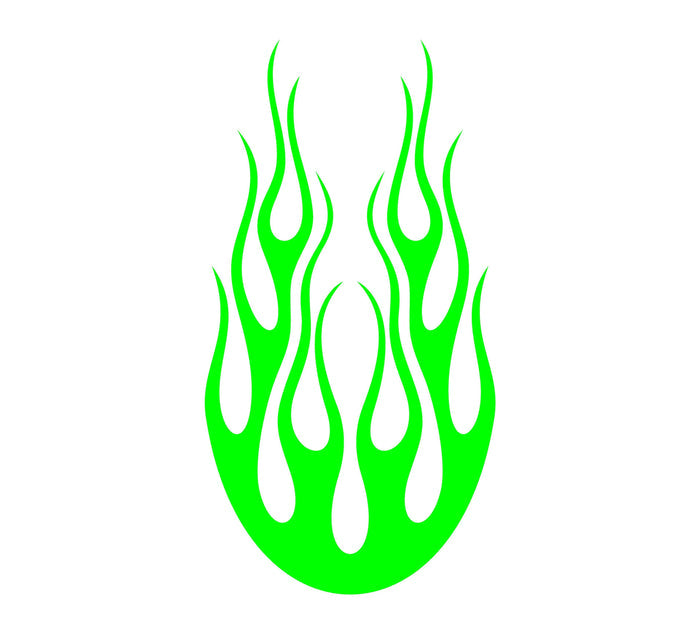 Flame hood decal high gloss vinyl HH57 car truck
