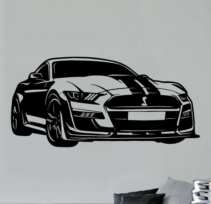 Ford Mustang Shelby GT500 Wall Decal - Classic Car Auto Stickers Man Cave Boys Room Décor
