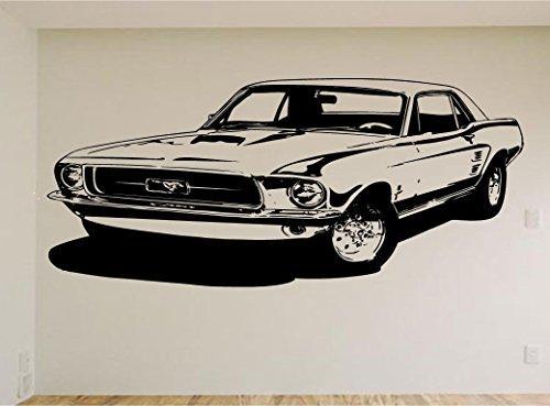 Ford Mustang Wall Decal - Classic Car Auto Stickers Man Cave Boys Room Décor