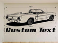 Ford Mustang Wall Decal - Classic Car Auto Stickers Man Cave Boys Room Décor