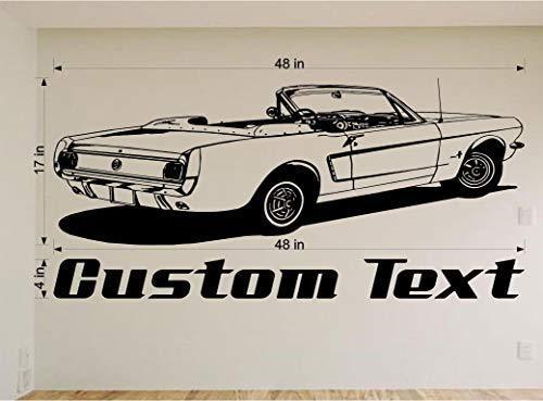 Ford Mustang Wall Decal - Classic Car Auto Stickers Man Cave Boys Room Décor