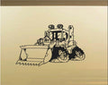 Front End Loader Car Wall Decal - Auto Wall Mural - Vinyl Stickers - Boys Room Decor Sticker Chef