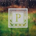 Monogram Etched Glass Vinyl Door Decal Frosted Film Stickers
