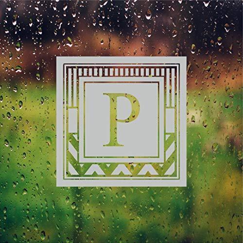 Monogram Etched Glass Vinyl Door Decal Frosted Film Stickers