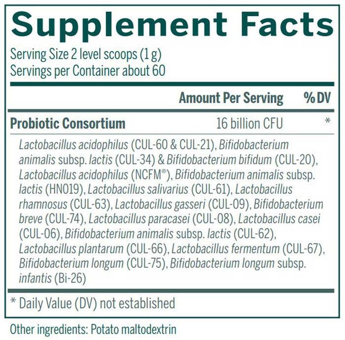 Genestra Brands HMF Multi Strain Powder Ingredients