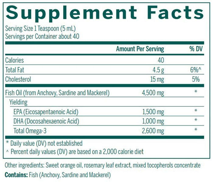 Genestra Brands Super EFA Forte Liquid Ingredients