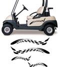 Golf Cart Decals  Accessories - Checkered Flag Stickers GCC01