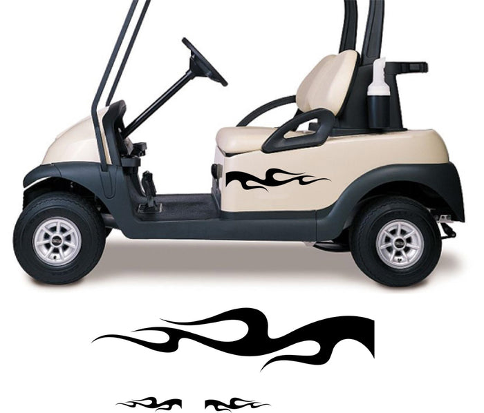 Golf Cart Decals  Go Kart Stickers - Custom ORV Side by Side Graphics Model GCF001