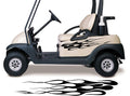 Golf Cart Go Kart Decals Side By Side Stickers Graphics Tribal Flames Stripes GG19