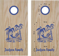 beach lake life cornhole decals