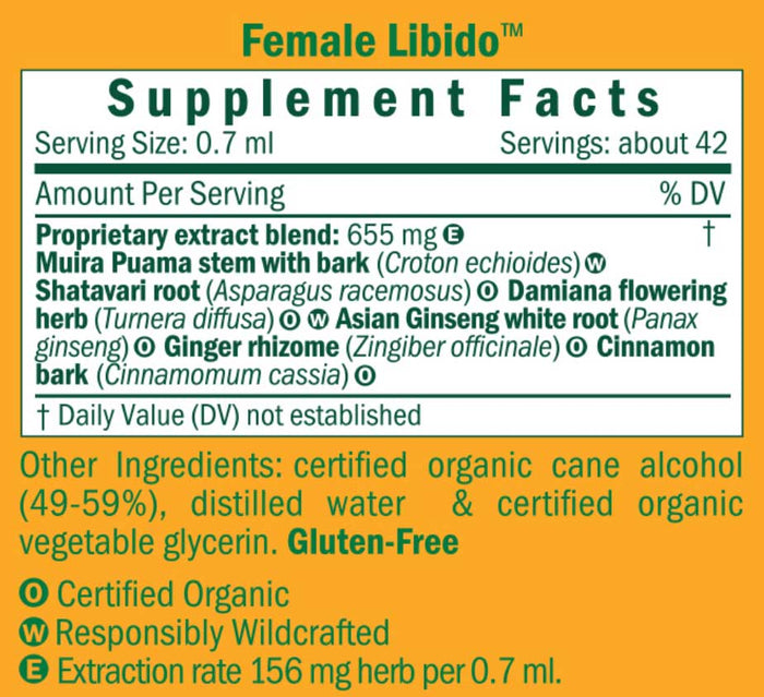 Herb Pharm Female Libido Ingredients