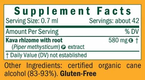 Herb Pharm Kava Ingredients