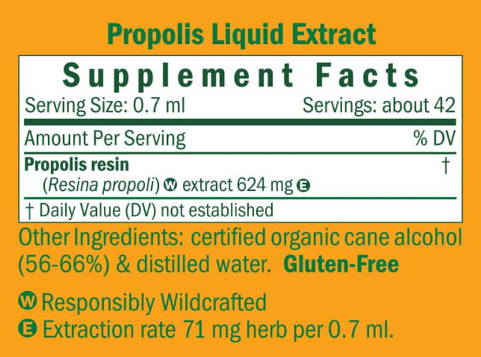 Herb Pharm Propolis Ingredients