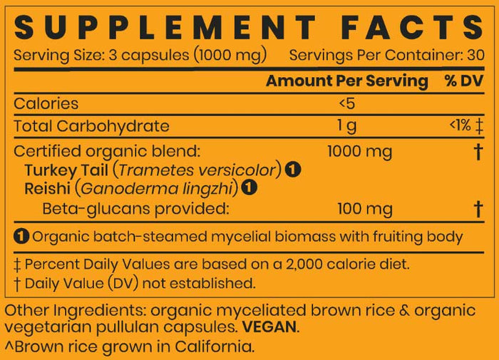 Herb Pharm Turkey Tail Blend with Reishi Ingredients