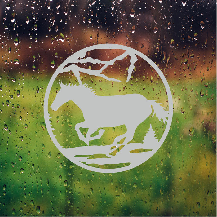Horse Safety Film Sliding Door Decals - Etched Glass Stickers for Enhanced Visibility