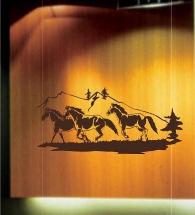Horses Equestrian Wall Decals - Vinyl Stickers for Bedroom Man Cave and Nursery Decor Sticker Chef