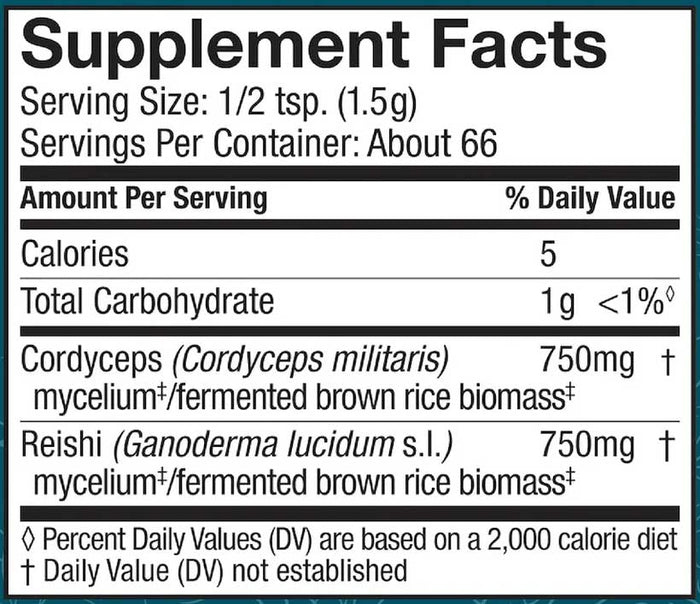 Host Defense CordyChi Powder Ingredients