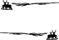 Hunting Deer Trailer Decals Truck Decal Side Set Vinyl Sticker Auto Decor Graphic Kit TT02