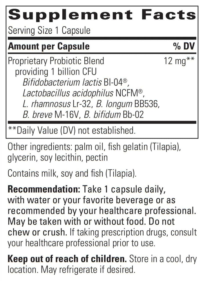Integrative Therapeutics Pro-Flora Concentrate Ingredients