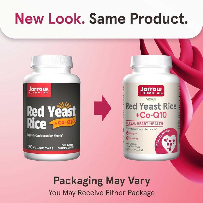 Jarrow Formulas Red Yeast Rice + Co-Q10 New Look
