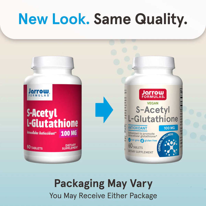 Jarrow Formulas S-Acetyl L-Glutathione 100 mg New Look