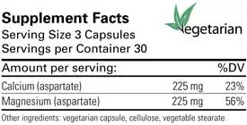 Karuna Health Cal/Mag Aspartate 1:1 Ingredients