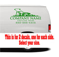 Lawn Care Mowing Fleet Work Truck Vehicle Set - Left  Right 2-Pack