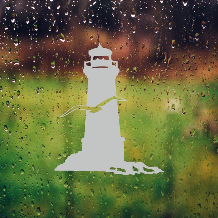 Ocean Lighthouse Etched Glass Vinyl Shower Door Decal Window