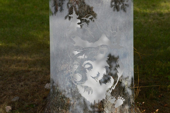 Lighthouse Coastal Frosted Privacy Film - Etched Glass Decal Shower Door Bathroom Office Window